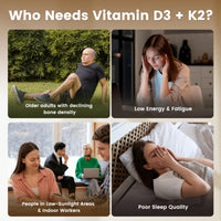 Thumbnail for VEV Corefeel Vitamin D3 K2 10,000 IU, 200 mcg MK-7, 300 Coconut Oil Softgels, 2 in 1 Vitamins Supplement D & K (Include MK7), Easy to Swallow, Supports Calcium Absorption, Bone Health