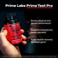 Thumbnail for Prime Labs Prime Test Pro - Testosterone Supplement for Men - Test, Vitality, & Energy Booster - with Ashwagandha, PrimaVie Shilajit Extract, & DIM - 60 Capsules