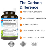 Thumbnail for Carlson - E-Gems Elite, 400 IU (268 mg) Vitamin E with Tocopherols and Tocotrienols, Optimal Wellness, 120 Soft Gels