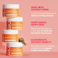Thumbnail for SeoulCeuticals Korean Snail Mucin Eye Cream - 97.5% Snail Filtrate K Beauty Anti Aging Under Eye Anti Wrinkle Eye Treatment Cream 0.5oz