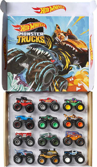 Thumbnail for Hot Wheels Monster Trucks 1:64 Scale Die-Cast Ultimate Chaos 12 Pack Toy Vehicles for Kids Ages 3 years and older (Amazon Exclusive)