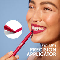 Thumbnail for Covergirl Outlast, 40 Jazzberry, Lipstain, Smooth Application, Precise Pen-Like Tip, Transfer-Proof, Satin Stained Finish, Vegan Formula, 0.06oz