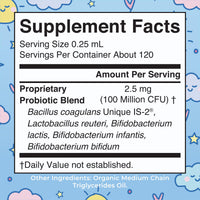 Thumbnail for MaryRuth Organics USDA Organic Infant Liquid Probiotic Drops | Baby Essentials | Probiotics for Infants | Baby Probiotic Drops | Proprietary Probiotic Blend | Vegan | Non GMO | 125 Servings