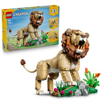 Thumbnail for LEGO Creator 3 in 1 Wild Animals: Majestic Lion - Building Toy for Boys & Girls, Ages 9+ - Kids Bedroom or Desk Decor - Lion Toy with 3 Building Options - Gift for Birthdays - 31386