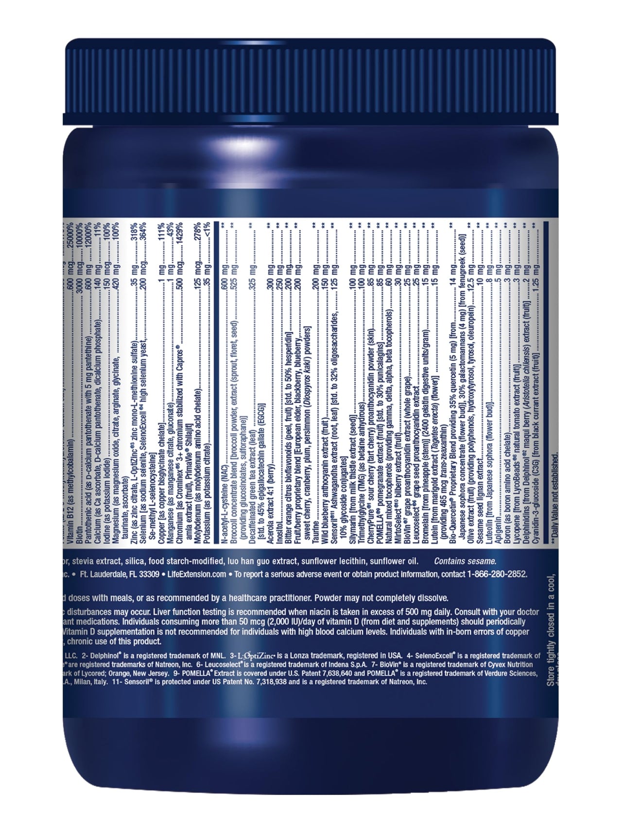 Life Extension Mix™ Powder, high Potency, Advanced Vitamin, Mineral, Fruit & Vegetable Formula, Vitamin B, C, D, E, Magnesium, for Whole-Body Health, Healthy Aging, Gluten-Free, 12.70 oz