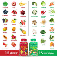 Thumbnail for Balance of Nature Fruits & Veggies Supplements - Whole Fruit and Vegetable Ingredients for Women, Men, and Kids - 90 Fruits Capsules, 90 Veggies Capsules - 1 Set