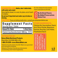 Thumbnail for Nature Made Vitamin C 1000 mg Time Release Tablets with Rose Hips, 60 Count (Packaging May Vary)