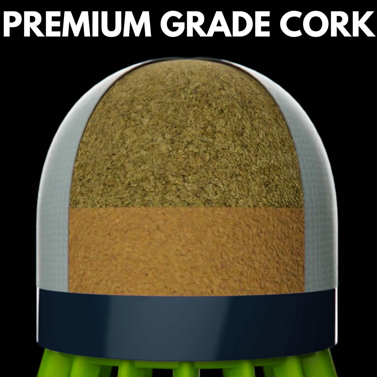 Ace Badminton Birdies, Badminton shuttlecocks, 12 Pcs Set shuttlecocks for Badminton Outdoor, Birdie Balls Nylon Feather with Strong Cork Head, Sturdy and Well-Balanced.