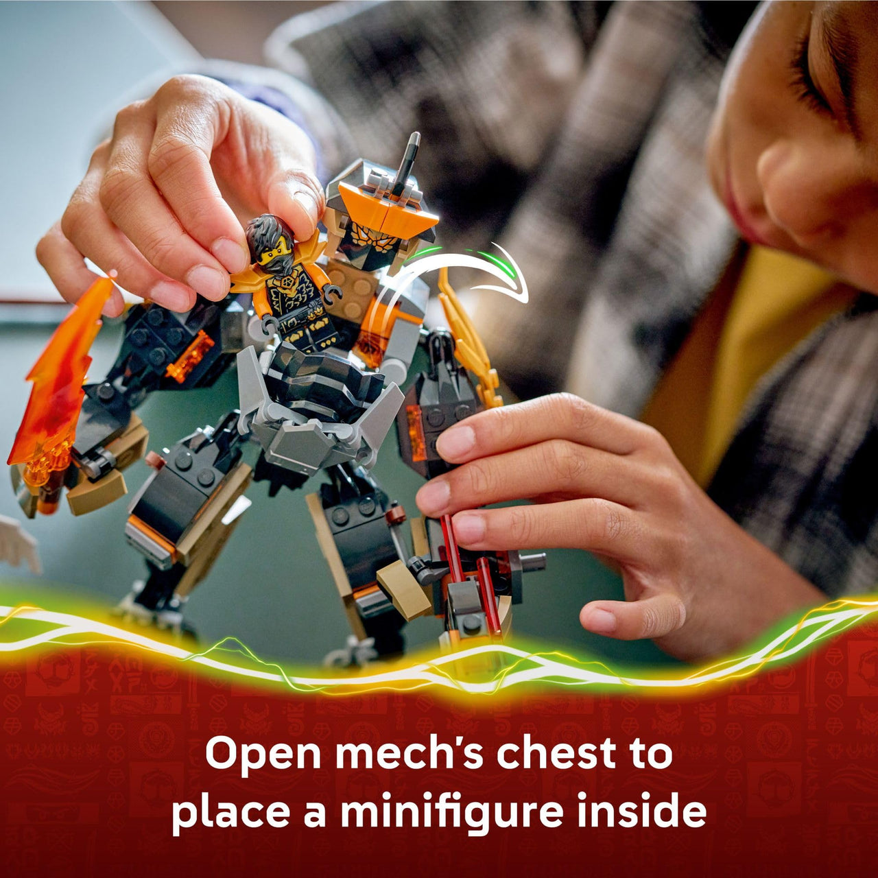 LEGO NINJAGO Cole’s Mission Mech & Dragon Zane Building Toy for Boys, Girls & Kids, Ages 7+ - Poseable Mech W/Cole, Acid Monster, & Zane Minifigures for Pretend Play - Gift Idea for Birthdays - 71854