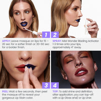 Thumbnail for Wonderskin Wonder Blading All Day Lip Stain Peel Off Masque and Kit - Long Lasting, Waterproof Pink Lip Tint, Transfer Proof Natural Makeup Stain Kit (Beautiful)