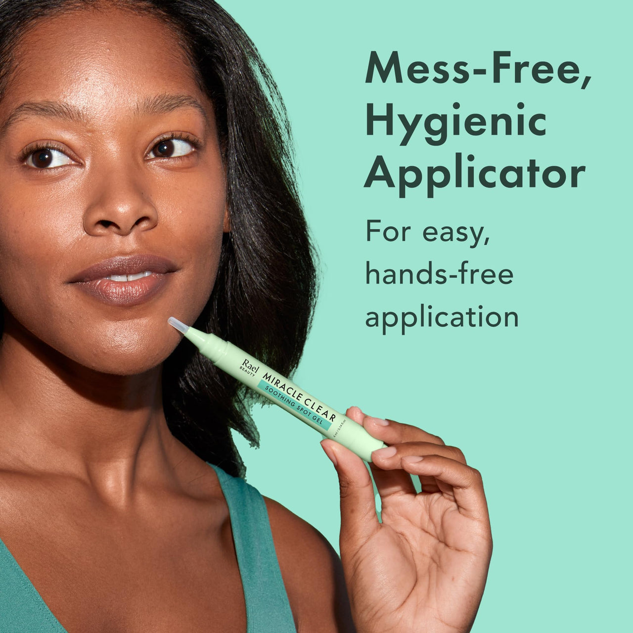 Rael Miracle Clear Spot Gel – Soothing Cream with Succinic Acid, Tea Tree, Calming Cica, Lightweight, Korean Skin Care (0.14 oz)