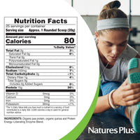 Thumbnail for NaturesPlus Organic Pea Protein - 1.1 lb - Plant-Based Drink Powder - Supports Energy, Recovery & Weight Management - Non-GMO, Sugar Free, Allergen Free, Gluten Free, Vegan - 25 Servings