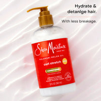Thumbnail for SheaMoisture Curl Stretch Conditioner Kalahari Melon Oil Infused with Hyaluronic Serum, Hydration Hero Deeply Moisturizes and Repairs Damage, for Easy Detangling and Styling 13 Fl Oz