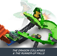 Thumbnail for Hot Wheels Monster Trucks Sharks vs. Dinos Dragon Destruction Playset