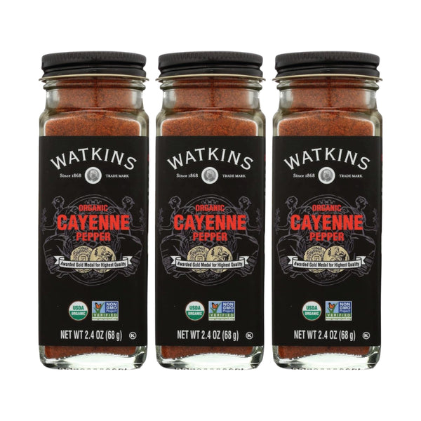 Watkins Organic Cayenne Pepper, 2.4 Ounce, 3 Count