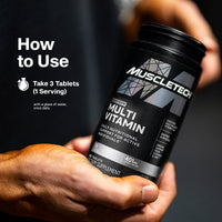 Thumbnail for MuscleTech Platinum Multivitamins for Men & Women - Multi-Vitamin Supplement for Immune Support - 18 Vitamins & Minerals, Vitamin A C D E B6 B12 - Daily Workout Supplements for Men - 180 Capsules