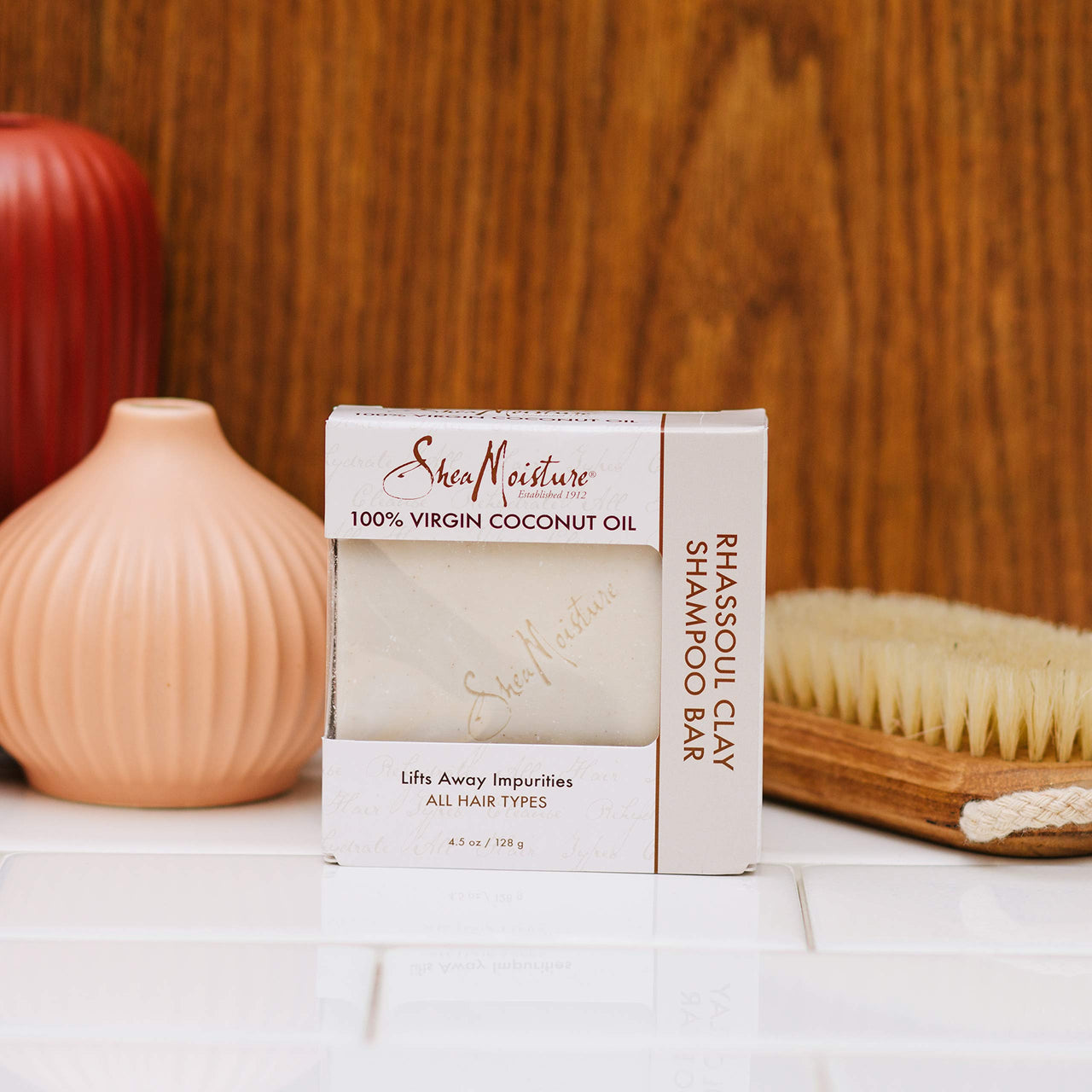 100% Virgin Coconut Oil Clay Shampoo Bar, 4.5 Ounce (Pack of 1)