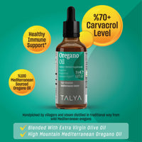 Thumbnail for TALYA Oregano Oil 0.67 fl.oz | Oil of Oregano Liquid | Immune Support, High Carvacrol, Digestive Health | Non-GMO | Vegan | Mediterranean Oregano
