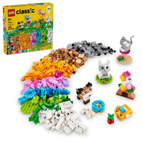 Thumbnail for LEGO Classic Creative Pets, Building Brick Animals Toy, Kids Build a Dog, Cat, Rabbit, Hamster and Bird, Gift for Animal-Loving Boys and Girls Aged 5 and Up, Great Build Together Toy, 11034