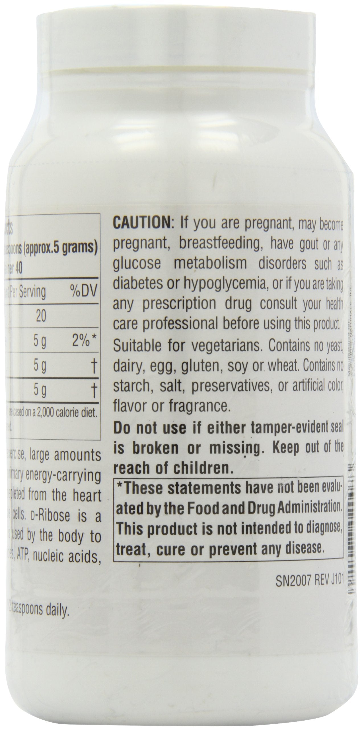 Source Naturals D-Ribose Powder - 200 Grams