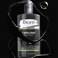 Thumbnail for Bioré Men's Skincare Charcoal Face Wash, Deep Cleans Pores & Refreshes Skin, 6.77 Fl. Ounces