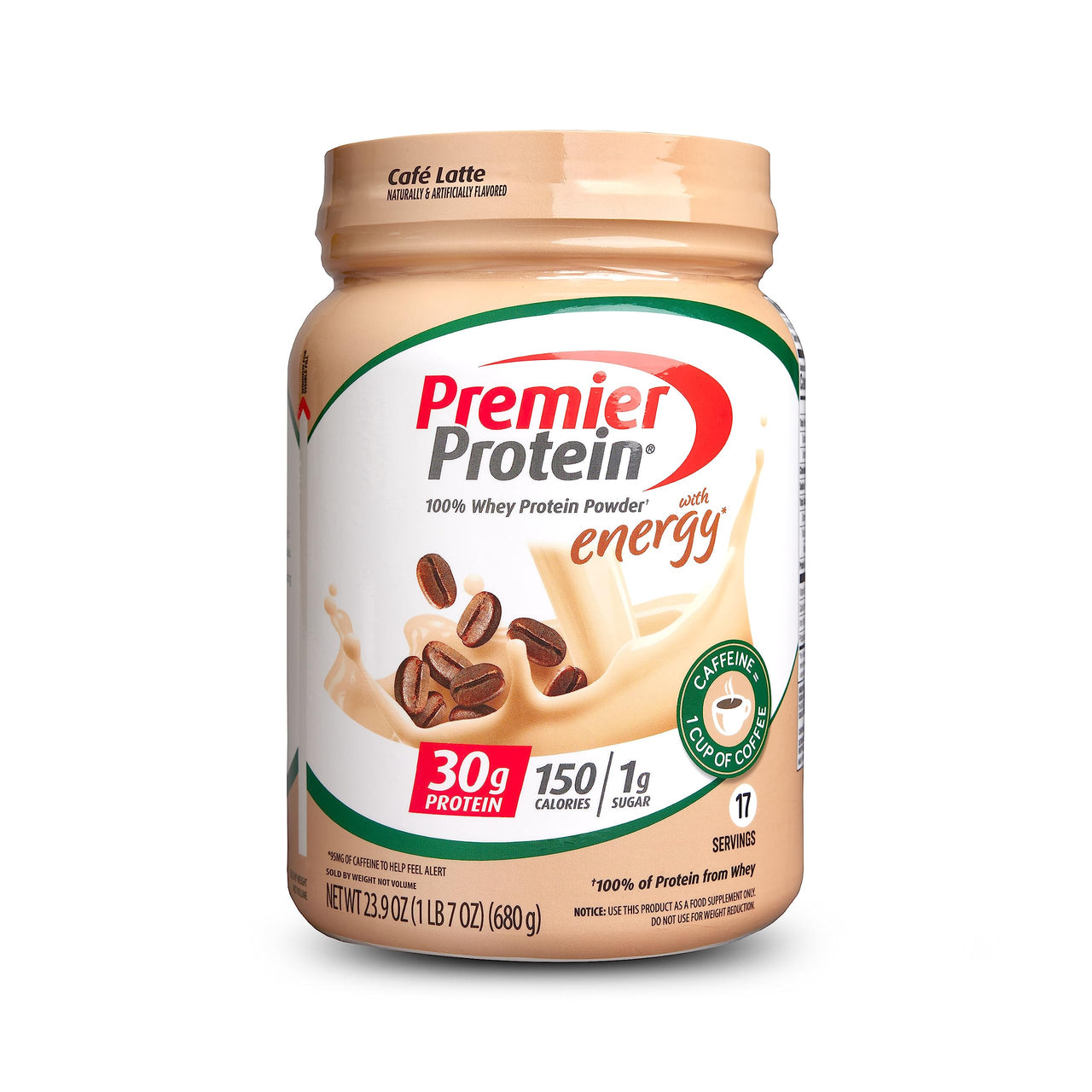 Premier Protein Powder, Chocolate Milkshake & Cafe Latte, 30g Protein, 1g Sugar, 100% Whey, Keto Friendly, Gluten Free, 17 Servings, 23.9 Ounce (2 Pack)