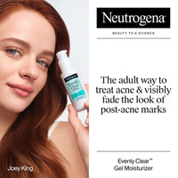 Thumbnail for Neutrogena Evenly Clear Acne Gel Moisturizer with Salicylic Acid & N-Acetyl Glucosamine, Lightweight Non-Greasy Face Moisturizer Helps Treat Breakouts & Visibly Fade the look of Post-Acne, 1.7 fl. oz