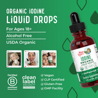Thumbnail for MaryRuth Organics Iodine Liquid Drops | Potassium Iodide | 1 Year Supply | 450 Servings | Thyroid Health | USDA Organic| Vegan | Non-GMO | Gluten Free | 1 Fl Oz