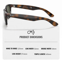 Thumbnail for Ray-Ban RB2132 NEW WAYFARER Classic Square Shape Sunglasses With Eyewear Kit Bundle - High Bridge Fit - Ideal Formal and Casual Wear Square Sunglasses