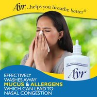Thumbnail for Ayr Saline Nasal Mist Spray 50 mL â€“ Non Medicated Nasal Moisturizer for Dry Nasal Passages Cold and Allergy Relief (Pack of 2)