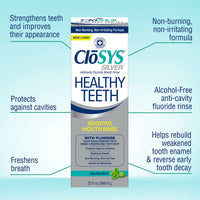Thumbnail for Closys Healthy Teeth Anti-Cavity Oral Rinse Mouthwash with Fluoride, Non-Burning, Non-Irritating â€“ 32 Fl Oz (Twin Pack)