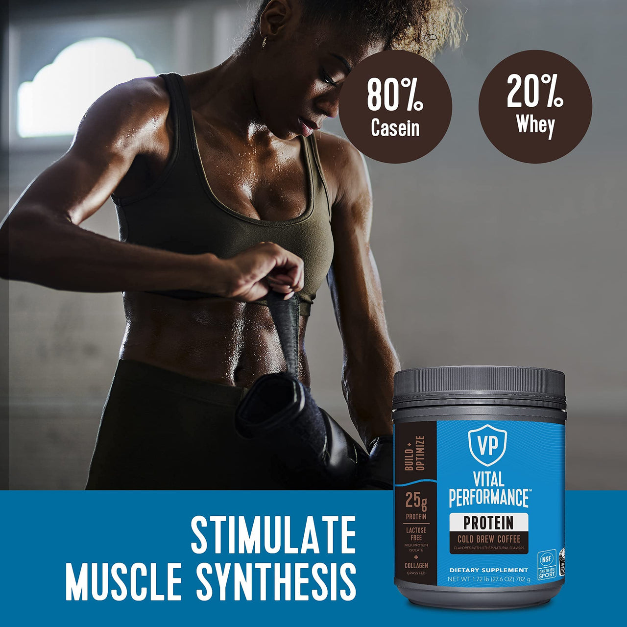 Vital Proteins Collagen Peptides Powder - Coffee Protein Powder Blend, Lactose-Free, Made Without Gluten, 1.72lb