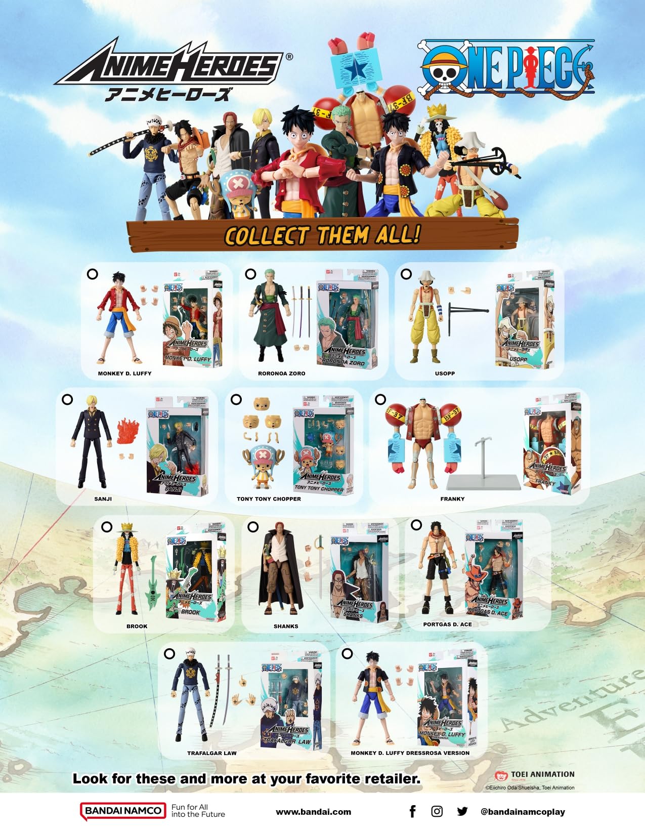 ANIME HEROES - One Piece - Usopp Action Figure
