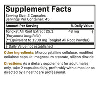 Thumbnail for Futurebiotics Longjack Tongkat Ali Extra Strength Energy & Stamina Support - Non-GMO, 90 Vegetarian Capsules