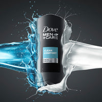 Thumbnail for DOVE MEN + CARE Body and Face Wash Clean Comfort 4 Count for Healthier and Stronger Skin Effectively Washes Away Bacteria While Nourishing Your Skin, 18 oz