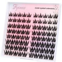 Thumbnail for Fyonas Lash Clusters Manga Eyelash Clusters Spiky Cluster Eyelash Extensions 80Pcs C Curl Individual Lashes Volume Anime Lash Clusters with Thin Band Cosplay Lashes DIY at Home (Cutey)