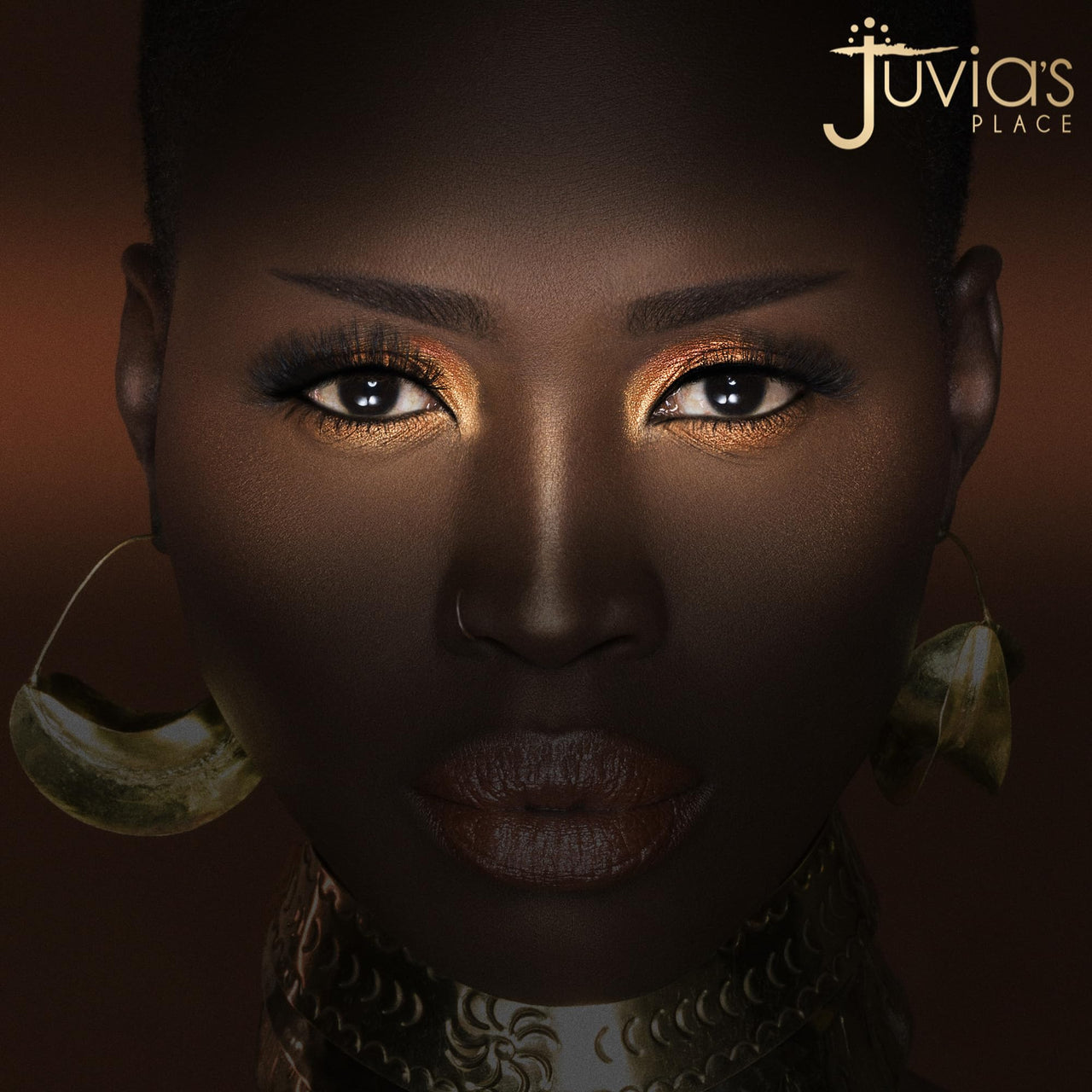 Juvia's Place Palette The Warrior - Warm Golds, Browns & Bronzes, Shades of 9, Warm and Neutral Palette, Pigmented Makeup Palette Eye Color & Shine
