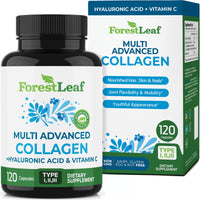 Thumbnail for ForestLeaf Multi Collagen Pills with Hyaluronic Acid + Vitamin C | Hydrolyzed Collagen Supplements for Women or Men | Multi Collagen Capsules Peptides for Skin, Wrinkles, 120 Caps
