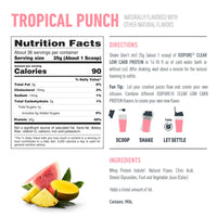 Thumbnail for Isopure Clear Whey Isolate Protein Powder Infusions, Lactose Free, Gluten Free, Naturally Flavored, Tropical Punch, 20g Protein Per Serving, 1.9 Lbs, 36 Servings (Packaging May Vary)