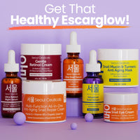 Thumbnail for SeoulCeuticals 1% Korean Retinol Night Cream - 97.5% Snail Mucin + 2% Niacinamide Moisturizer for Face - Gentle K Beauty for Sensitive Skin 2oz