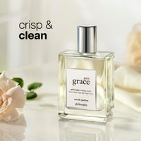 Thumbnail for philosophy pure grace eau de parfum - crisp & clean women's perfume - with notes of water lily, leafy greens & musk - long lasting fragrance - 2 fl oz