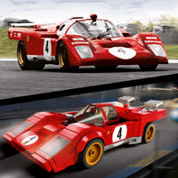 Thumbnail for LEGO Speed Champions 1970 Ferrari 512 M 76906 Building Set - Sports Red Race Car Toy, Collectible Model Building Set with Racing Driver Minifigure, Gift for Grandchildren, Boys, Girls and Kids Ages 8+