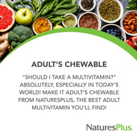 Thumbnail for NaturesPlus Adult's Chewable, Pineapple Flavor - 90 Tablets - Multivitamin & Mineral - Vegan, Gluten Free - 90 Servings