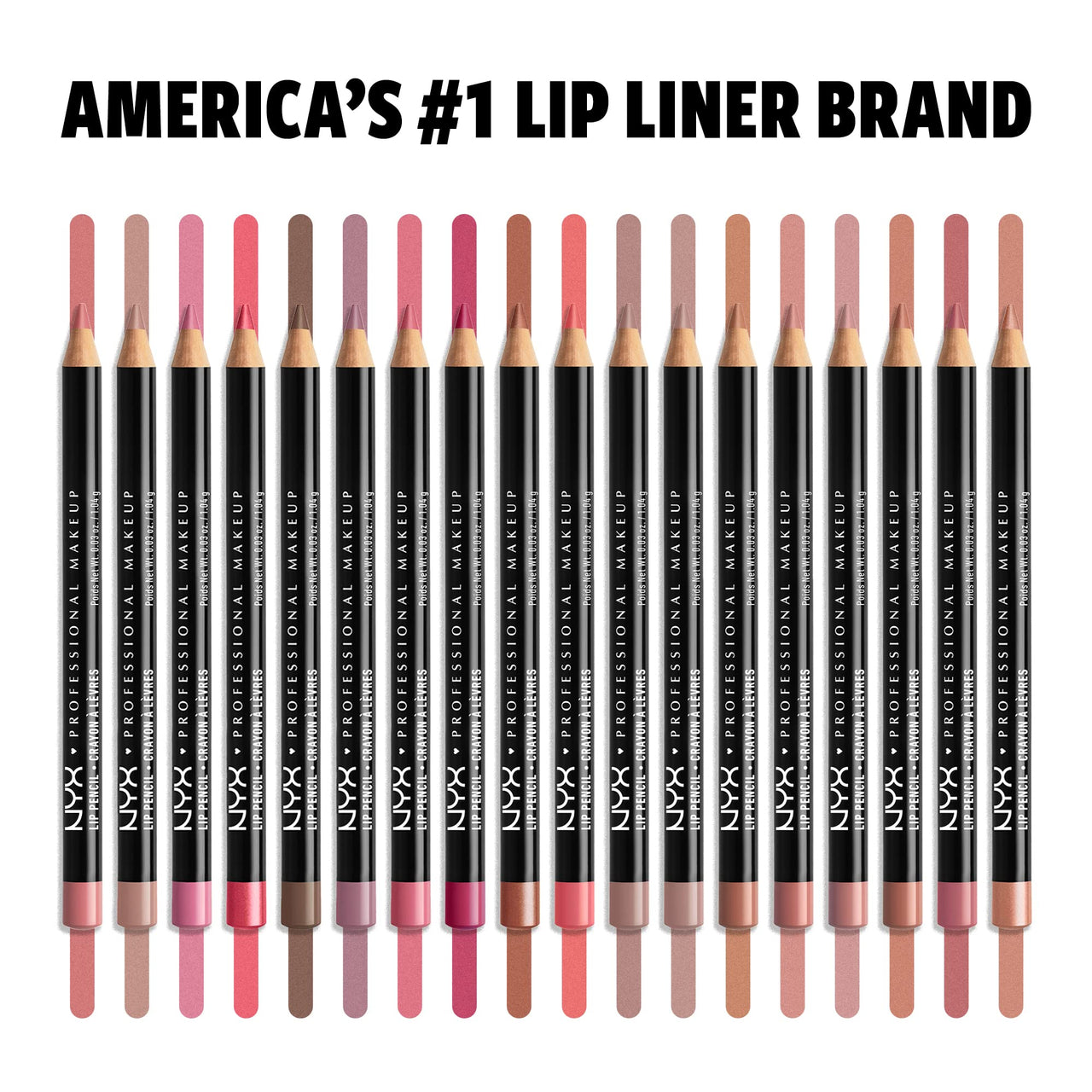 NYX PROFESSIONAL MAKEUP Slim Lip Pencil, Long-Lasting Creamy Lip Liner - Mauve