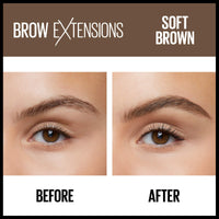 Thumbnail for Maybelline Brow Extensions Fiber Pomade Crayon Eyebrow Makeup, Soft Brown, 1 Count