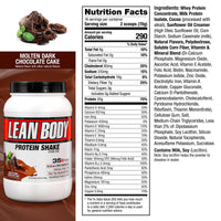 Thumbnail for Labrada Lean Body Hi-Protein Meal Replacement Shake, Molten Dark Chocolate Cake PACKAGING MAY VARY