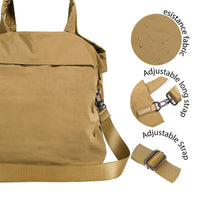 Thumbnail for ODODOS 19L Multi Hobo Bags 2.0 with 2 Straps for Women, Totes Handbags, Crossbody Shoulder Bags, Caramel