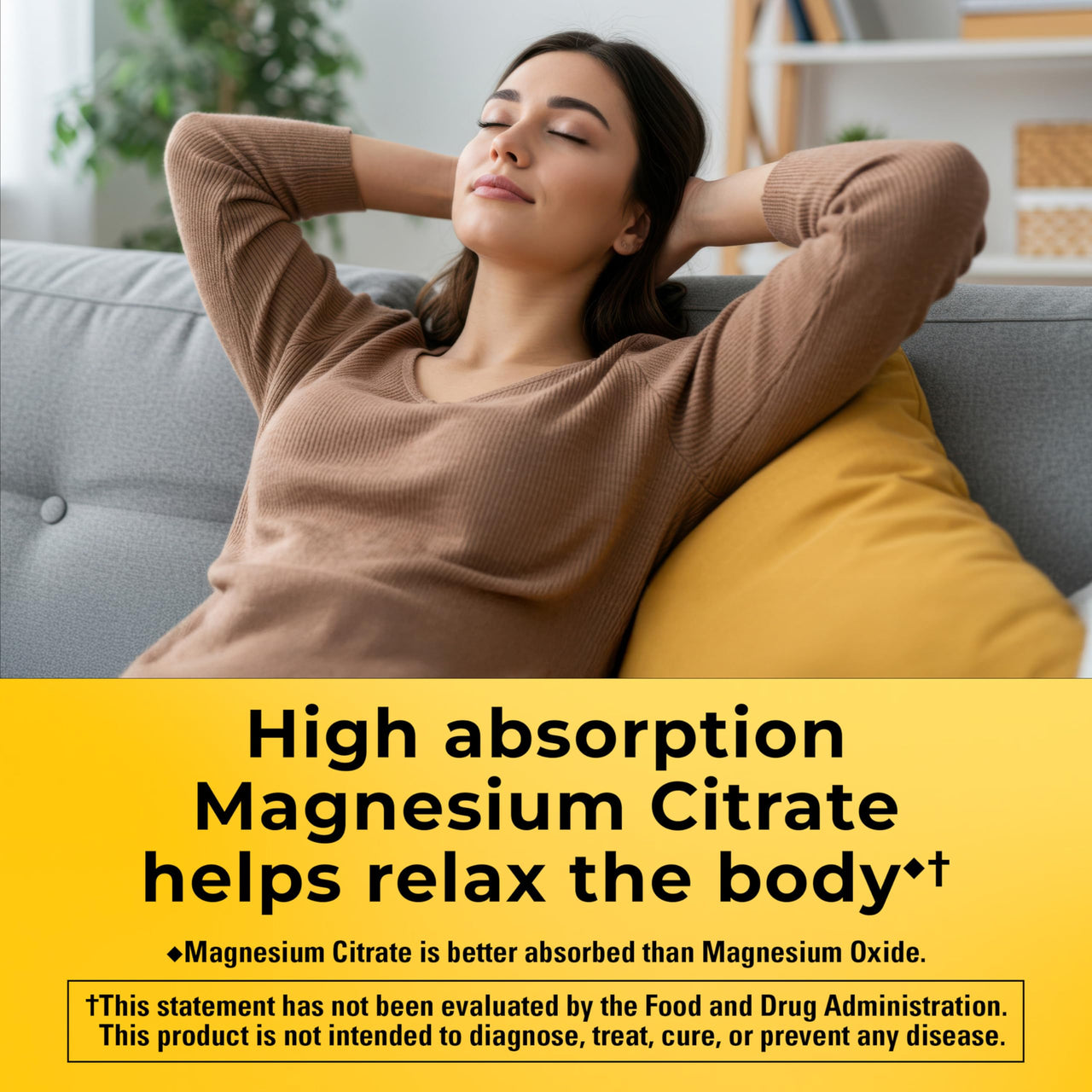 Nature Made High Absorption Magnesium Citrate 200 mg per serving, Magnesium Supplement for Muscle, Nerve, Bone and Heart Support, 60 Magnesium Gummies, 30 Day Supply