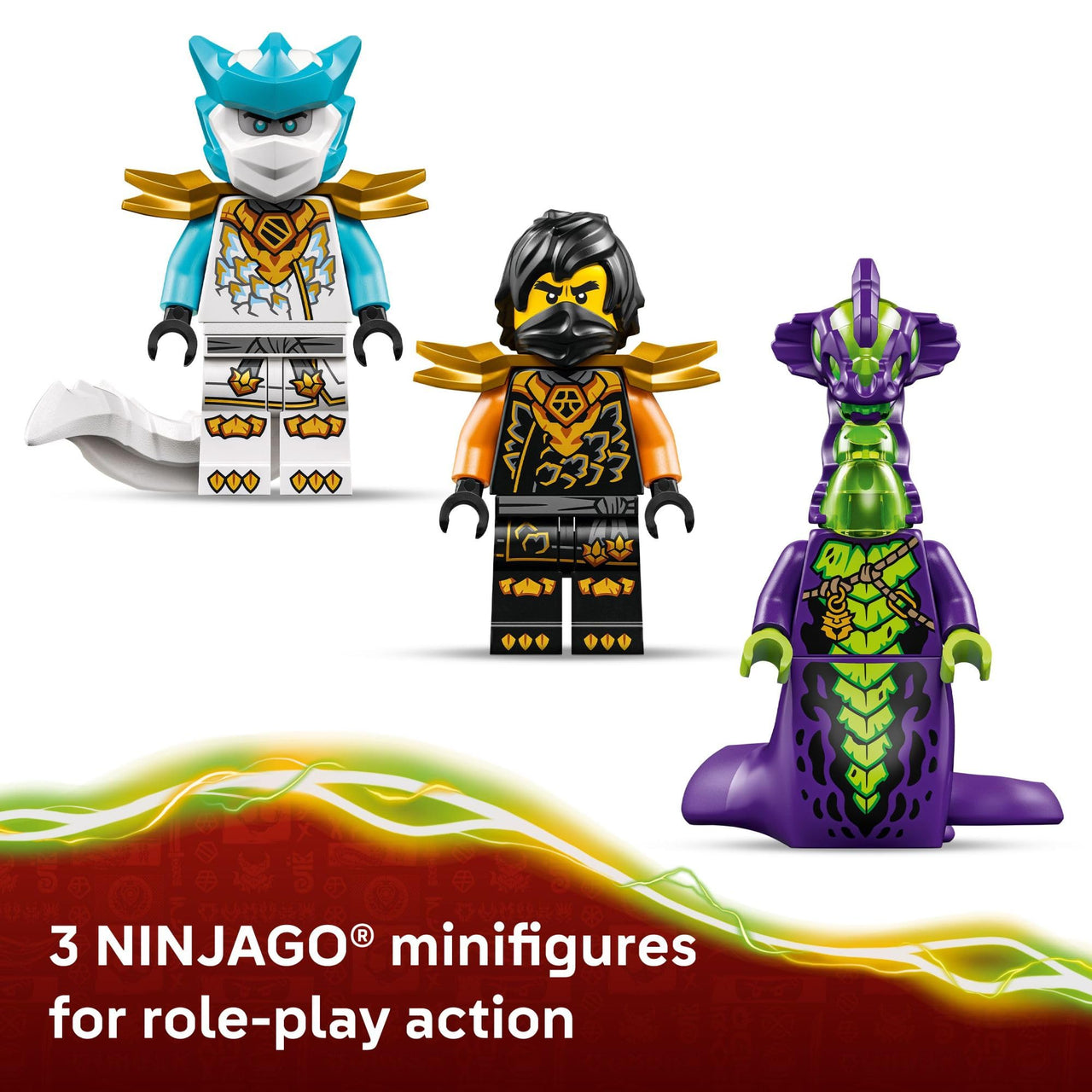 LEGO NINJAGO Cole’s Mission Mech & Dragon Zane Building Toy for Boys, Girls & Kids, Ages 7+ - Poseable Mech W/Cole, Acid Monster, & Zane Minifigures for Pretend Play - Gift Idea for Birthdays - 71854