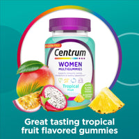 Thumbnail for Centrum Women’s Multivitamin Gummies, Immune, Energy, Healthy Appearance Support, 100 Count, 50 Day Supply